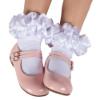 Picture of Caramelo Kids Girls Satin Ribbon Ankle Socks - White