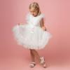 Picture of Caramelo Kids Girls Pearl Flower Party Dress - Ivory