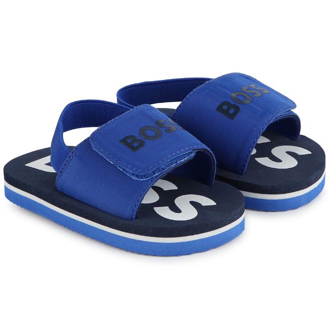 Picture of BOSS Boys Logo Sandals - Bright Blue