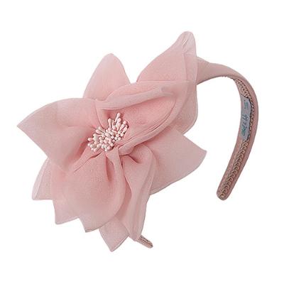 Picture of Abel & Lula Girls Organza Flower Headband - Pink 