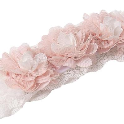 Picture of Abel & Lula Girls Organza Flower Soft Headband - Pink