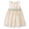 Picture of Abel & Lula Baby Girls Lace & Tulle Dress - Ivory Green