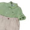 Picture of Abel & Lula Baby Boys Shirt Shorts Set x 2 - Green -Beige