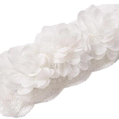 Picture of Abel & Lula Girls Organza Flower Soft Headband - White