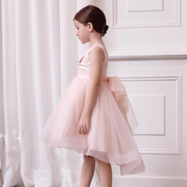 Picture of Abel & Lula Girls Shimmer Chiffon Tulle Dress - Pink