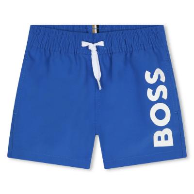 Picture of BOSS Toddler Boys Basic Logo Swim Shorts - Electric Blue