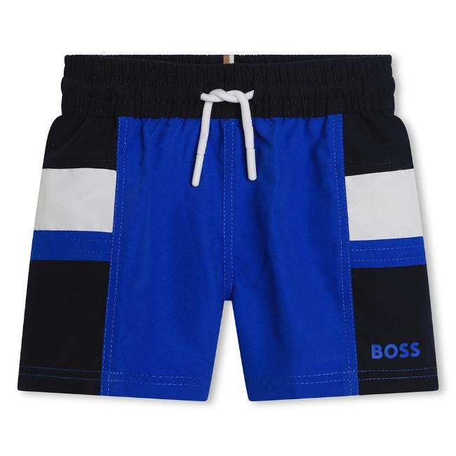 Picture of BOSS Toddler Boys Colourblock Swim Shorts - Electric Blue