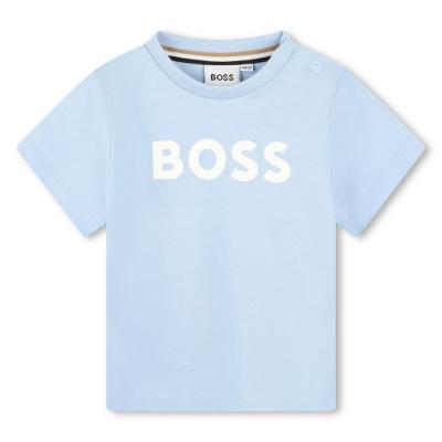 Picture of BOSS Toddler Boys Basic Logo T-shirt - Pale Blue