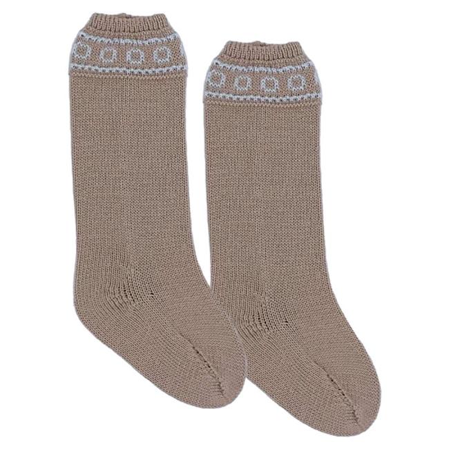 Picture of Rahigo Boys Summer Knit Knee High Socks  - Beige Blue 