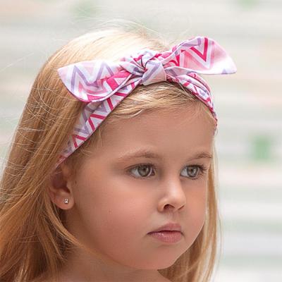 Picture of Rochy Girls Zig Zag Collection Soft Knot Headband - Fucshia Lilac