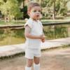 Picture of Rahigo Boys Summer Knit Shorts & Jumper Set X 2 - White