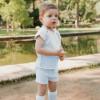 Picture of Rahigo Boys Summer Knit Shorts & Jumper Set X 2 - Baby Blue