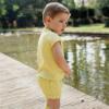 Picture of Rahigo Boys Summer Knit Shorts & Jumper Set X 2 - Lemon