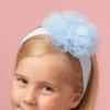 Picture of Caramelo Kids Girls Tulle Diamante Party Dress & Headband - Sky Blue