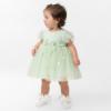 Picture of Caramelo Kids Girls Gold Daisy Tulle Dress & Jampant Set - Mint Green