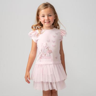 Picture of Caramelo Kids Girls Pearl Vanity Dress - Pink