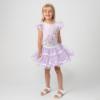 Picture of Caramelo Kids Girls Pearl Vanity Top & Tulle Skirt Set - Lilac