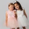 Picture of Caramelo Kids Girls Ribbed Tulle Dress With Hairband - Pink