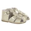 Picture of Borboleta Dina Double Fixed Bow Patent Sandal - Ivory