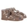 Picture of Borboleta Dina Double Fixed Bow Patent Sandal - Camel