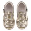 Picture of Borboleta Dina Double Fixed Bow Leather Sandal - Gold Metallic