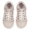 Picture of Borboleta Santiago Lace Up Leather Trainer - Beige