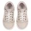 Picture of Borboleta Santiago Lace Up Leather Trainer - Beige