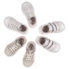 Picture of Borboleta Santiago Lace Up Leather Trainer - Beige