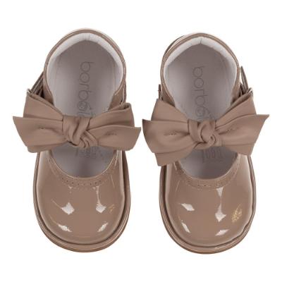 Picture of Borboleta Vitoria Detachable Bow Patent Mary Jane Shoe - Camel