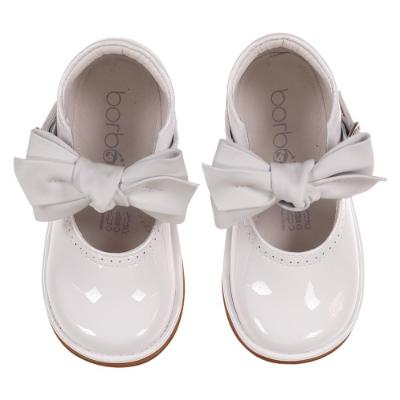 Picture of Borboleta Vitoria Detachable Bow Patent Mary Jane Shoe - White