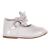 Picture of Borboleta Vitoria Detachable Bow Patent Mary Jane Shoe - White