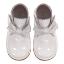 Picture of Borboleta Sharon Fixed Bow Patent Ankle Boot - White