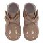 Picture of Borboleta Sharon Fixed Bow Patent Ankle Boot - Camel