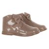 Picture of Borboleta Sharon Fixed Bow Patent Ankle Boot - Camel