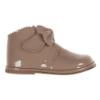 Picture of Borboleta Sharon Fixed Bow Patent Ankle Boot - Camel