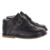 Picture of Borboleta Chico Gull Wing Front Leather Ankle Boot - Navy Blue