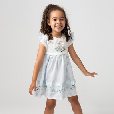 Picture of Caramelo Kids Girls Holiday Essentials Dress - Sky Blue