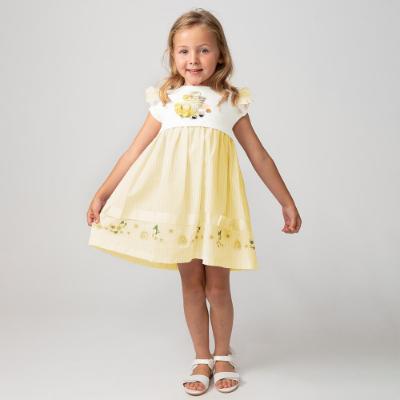 Picture of Caramelo Kids Girls Holiday Essentials Dress - Lemon