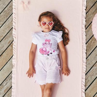 Picture of Caramelo Kids Girls Holiday Essentials Short Set - Pink