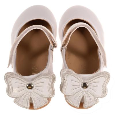 Picture of Caramelo Kids Girls Double Bow Ballerina Shoe - White