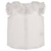 Picture of Rahigo Girls Summer Knit Ruffle Skort Blouse & Cardigan Set X 3 - Dusky Pink White