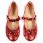 Picture of Caramelo Kids Girls Sparkle Bow Ballerina Shoe - Red