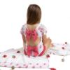 Picture of Meia Pata Beach Towel - Strawberries On Pink Check