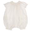 Picture of Sarah Louise Baby Girls Smocked Bubble & Bonnet Set - Ivory 