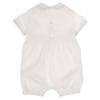 Picture of Sarah Louise Baby Boys Smocked Romper - White Pale Blue