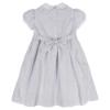 Picture of Sarah Louise Girls Smocked Puff Sleeve Ditsy Floral Dress - Pale Blue