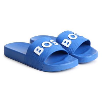 Picture of BOSS Boys Classic Logo Sliders - Electric Blue