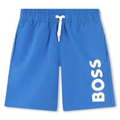 Picture of BOSS Boys Classic Logo Swim Shorts - Electric Blue