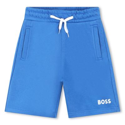 Picture of BOSS Boys Logo Jersey Shorts - Electric Blue
