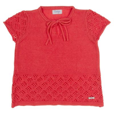 Picture of Rahigo Girls Summer Raised Knit Shorts & Jumper Set X 2 - Coral